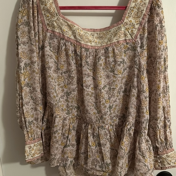 American Eagle Floral Blouse XL - Picture 5 of 5
